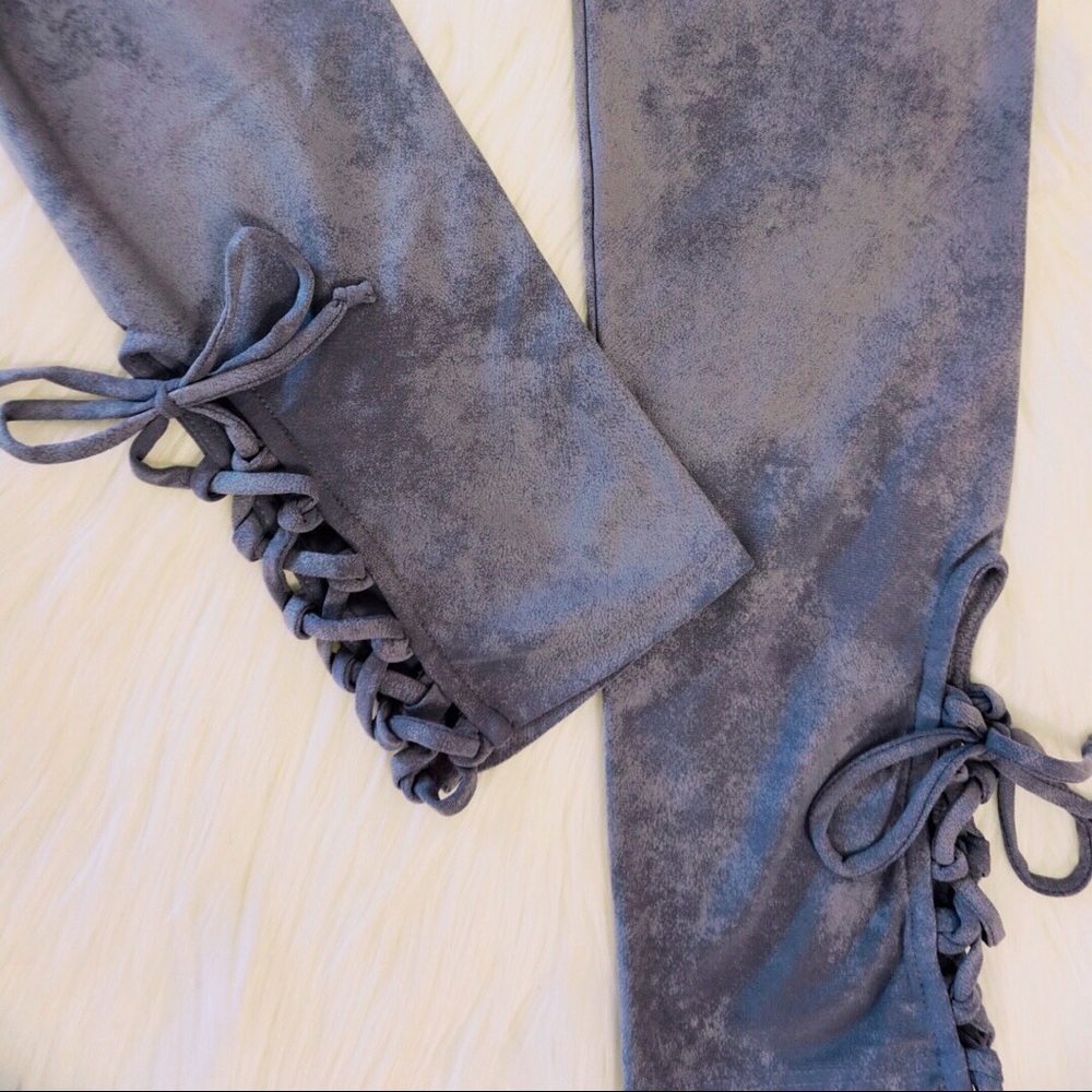 Lace up leggings